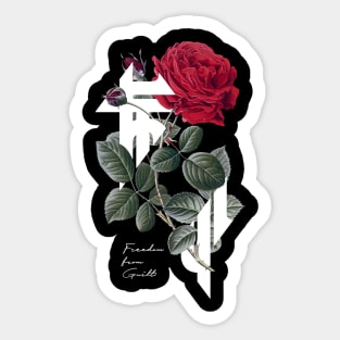 Logo Rose Cut Sticker